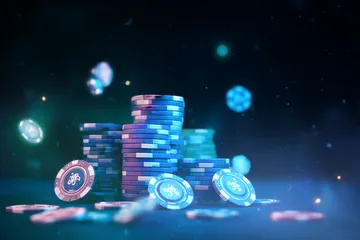 A laptop glowing with a bright login prompt in a minimalistic setup, symbolizing the protected access system at 1111DB.